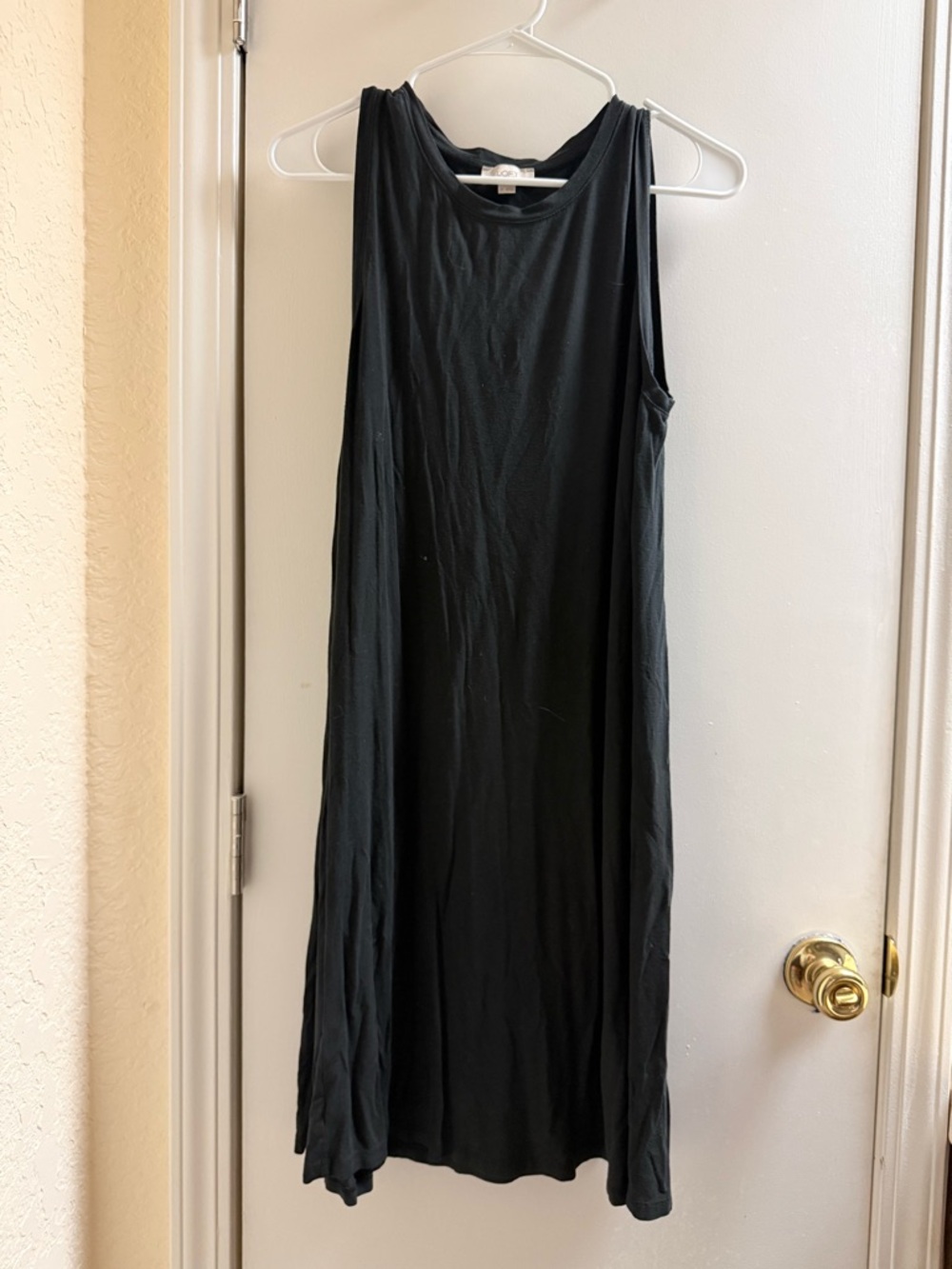 LOFT Outlet Sleeveless Black Midi Dress